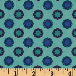   Grand Bazaar Sun Dot Turquoise Fabric By The Yard Arts, Crafts