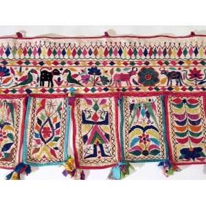   Embroidery Ethnic Decor Door Topper Valance Toran