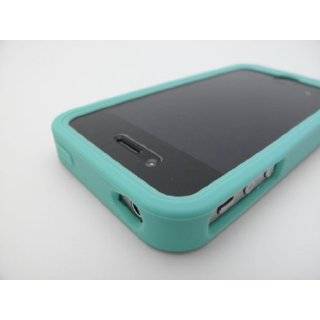 TURQUOISE Soft Silicone Skin Cover Case for Apple iPhone 4 / 4S 