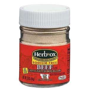 Herb Ox Granular Sodium Free Beef Bouillon, 3.3 oz, 6 ct (Quantity of 