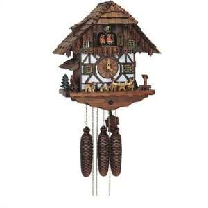   Chalet 8 Day Movement Cuckoo Clock With Beer Drinkers