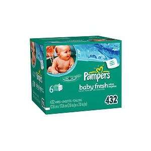  Pampers Baby Fresh Wipes 432Ct Baby