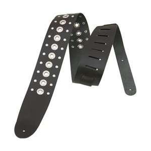 Planet Waves Leather Guitar Strap With Grommets And Studs