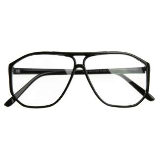   Trendy DJ Eye Wear Fade Clear Lens Plastic Aviator Glasses 8069  