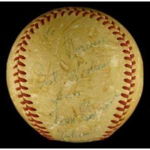 Tom Gorman Autographed Baseball   1956 World Series Psa Coa 