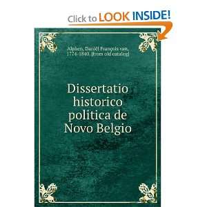  Dissertatio historico politica de Novo Belgio DaniÃ«l 