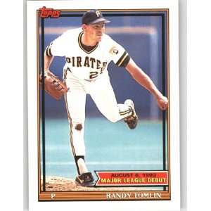  1991 Topps Debut 90 #154 Randy Tomlin   Pittsburgh 