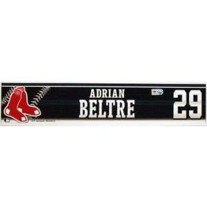 Adrian Beltre 2010 Red Sox Game Used Locker Room Name Plate (MLB Auth 