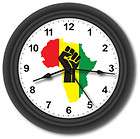 Africa Rasta Reggae New Wall Clock   JAH   GREAT GIFT
