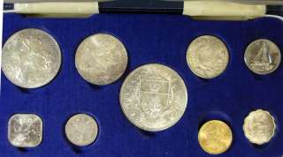 1966 BAHAMIAN MINT SET, NICE SILVER COINS, VERY COLLECT  