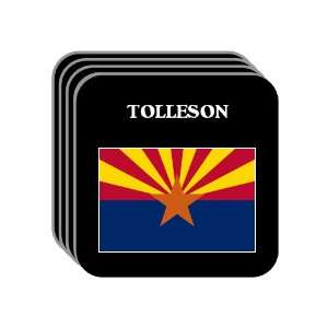 US State Flag   TOLLESON, Arizona (AZ) Set of 4 Mini Mousepad Coasters