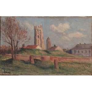   Luce   24 x 16 inches   Bergues church, the tower