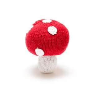  Pebble Baby Rattle   Knitted Toadstool Toys & Games