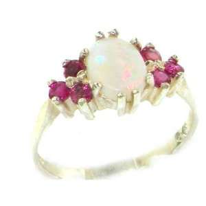   Opal & Ruby Ring   Size 7   Finger Sizes 5 to 12 Available Jewelry