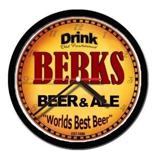  BERKS beer and ale cerveza wall clock 