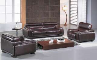 BALTIMORE Modern Italian Leather Living Room Set  