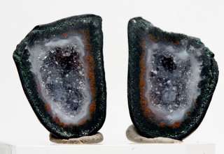 Geode pair Crystal Cluster Tabasco Mexico Tobasco Great Wire Wrapping 