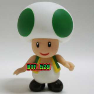   Bros Action Figure ( 31/2 Blue Green Purple and Yellow Toad )  
