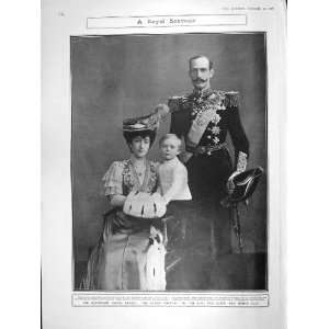  1906 NORWAY ROYAL FAMILY KING HAAKON MAUD PRINCE OLAF 