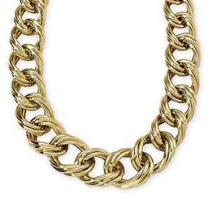  Twisted Link Necklace In 14kt Italian Yellow Gold. 17.5 Jewelry