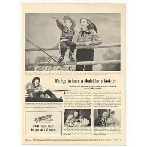  1947 Model Titia Cornell & Son Ipana Tooth Paste Print Ad 