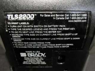 Brady TLS 2200 Thermal Labeling System  