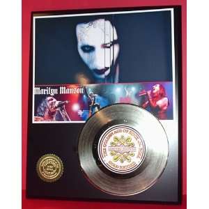 Marilyn Manson 24kt Gold Record LTD Edition Display ***FREE PRIORITY 