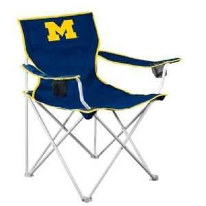  Michigan Wolverines NCAA Deluxe Folding Chair Sports 