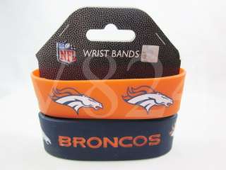 NFL Denver Broncos Wristbands Bulk Bandz Bracelet  