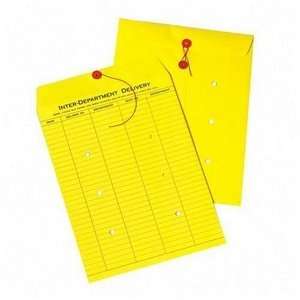  Colored Paper String & Button Interoffice Envelope 10 x 13 
