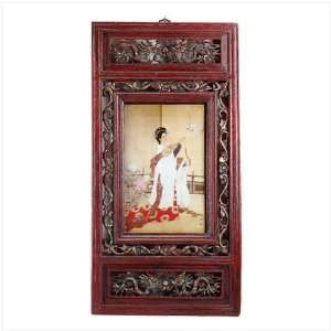  Carved Frame Chinese Noblewoman Picture Health & Personal 