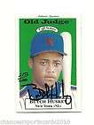 butch huskey 1996 t96 old judge on card rc auto 13 new york mets 