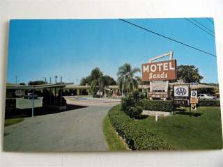 Sands Motel Restaurant Lake Wales Florida FL Postcard  