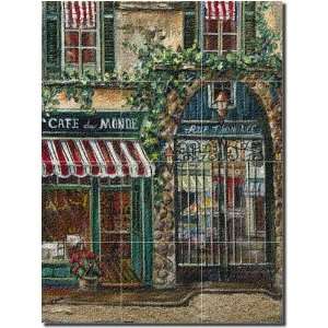 com Cafe du Monde by Ginger Cook   Village Shop Glass Tile Wall Floor 