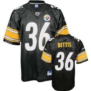  Jerome Bettis Black Reebok NFL Replica Pittsburgh Steelers 