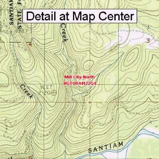   Map   Mill City North, Oregon (Folded/Waterproof)
