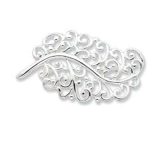  Sterling Silver Filigree Leaf Pin Vishal Jewelry Jewelry