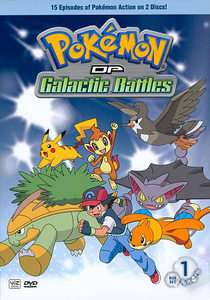 Pokemon Diamond and Pearl Galactic Battles, Vol. 1 DVD, 2011, 2 Disc 