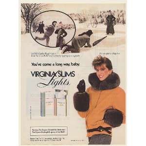  1984 Virginia Slims Lights 1905 Cecilia Biegel Break Ice 