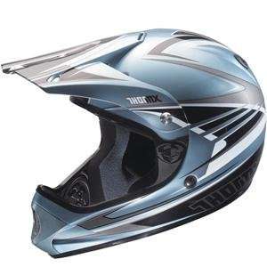  Thor Motocross SXT Helmet   Small/Blue Pearl Automotive