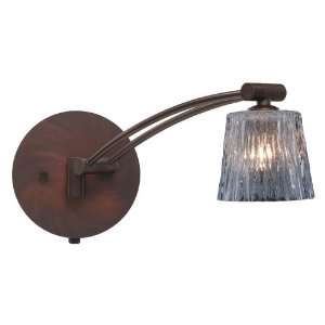   Clear Stone Nico Wall Light   5.5W in. Color   Bronze/Clear Stone