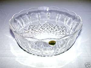 Beautiful Italy Made 24% Lead Crystal Cut Glass Bowl  