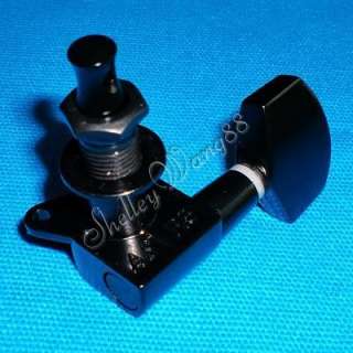 Quality Black Enclosed Guitar Machine Heads String Tuning Pegs 