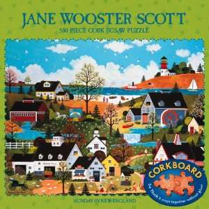   550 Piece Jane Wooster Scott Cork Sunday in New England Toys & Games