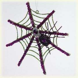 Katherines Collection Halloween SPIDER WEB Ornament NEW  