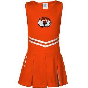   Girls Burnt Orange 2 Piece Cheerleader Dress
