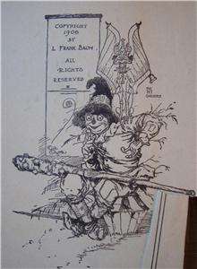 DOROTHY & THE WIZARD OF OZ l.frank baum copyright 1908 john r. neill 