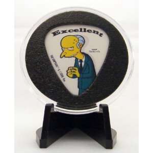  The Simpsons Mr. Burns Guitar Pick Display Everything 