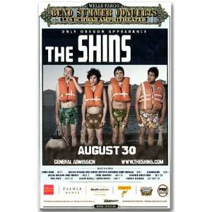  The Shins Poster   Bend Concert Flyer   Lifejackets