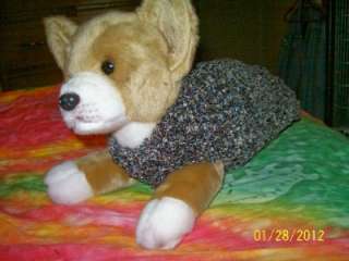 Soft & Warm BOHEMIAN BEATNIK BLUES Puppy Sweater S  